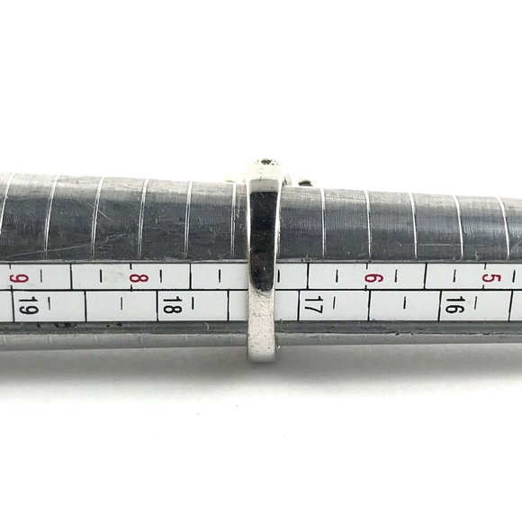 Cute Silver Tone NVC CZ Ring Size 7 - Picture 4 of 4